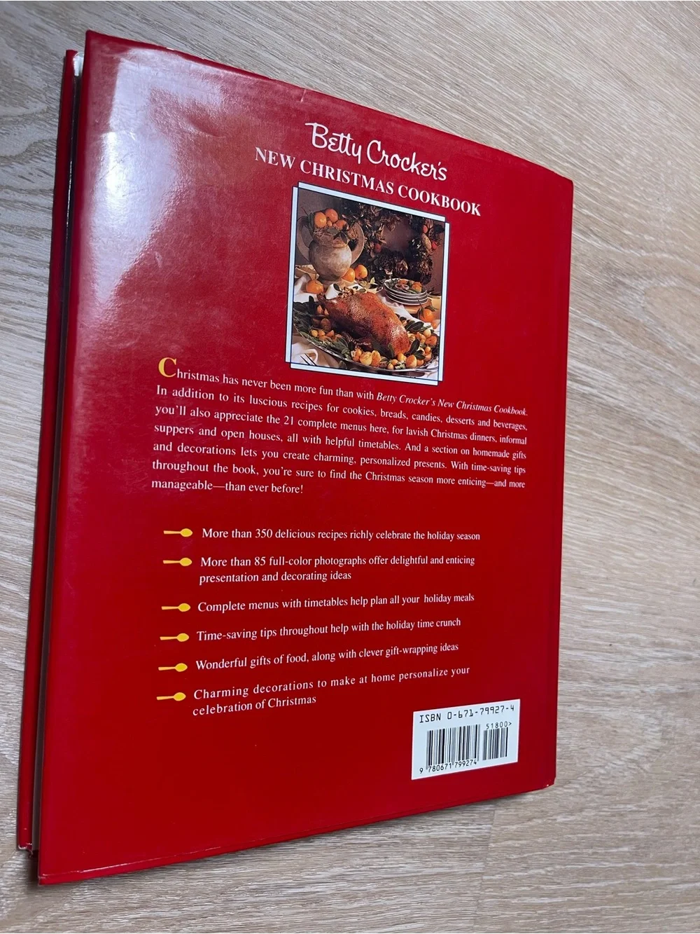 Vintage Betty Crocker’s New Christmas Cookbook Hardcover with Book Sleeve